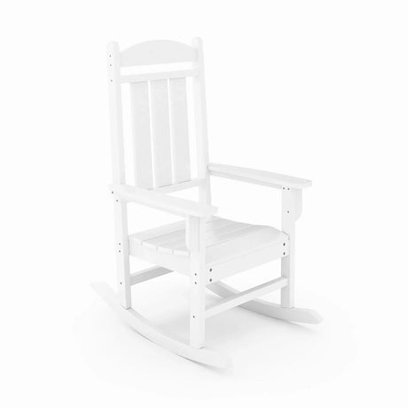 Traditional Porch Rocker Classic HDPE Poly Lumber For Porch, Patio, And Garden Comfort - Furniture Home Direct