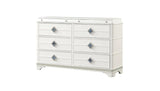 Queen Bedroom Set Modern LED Bed Dresser Nightstand White - Furniture Home Direct