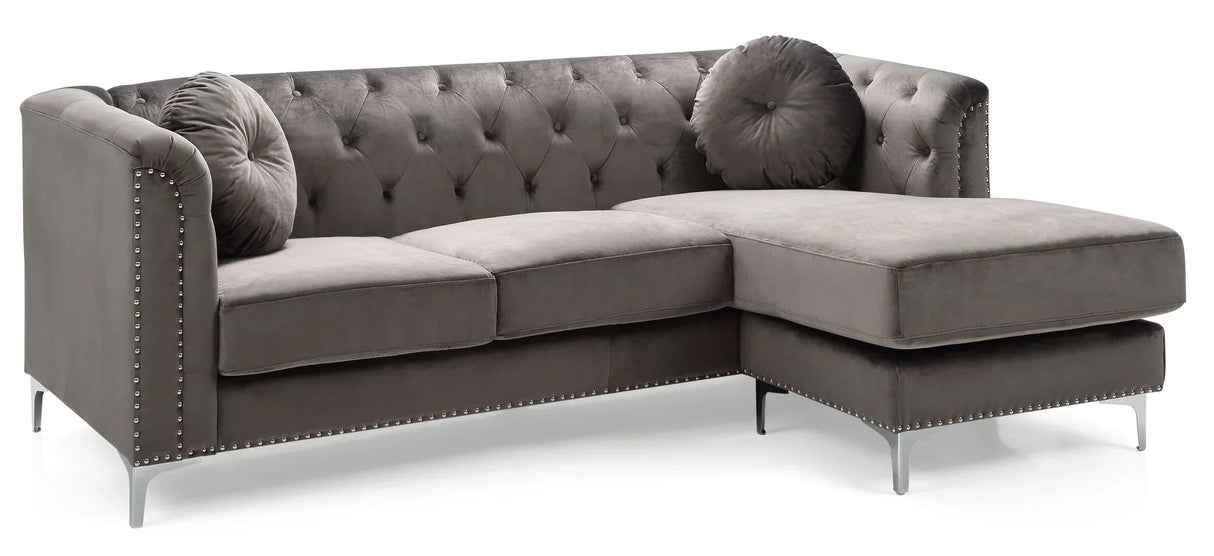Pompano - Micro Suede Sofa Chaise - Furniture Home Direct