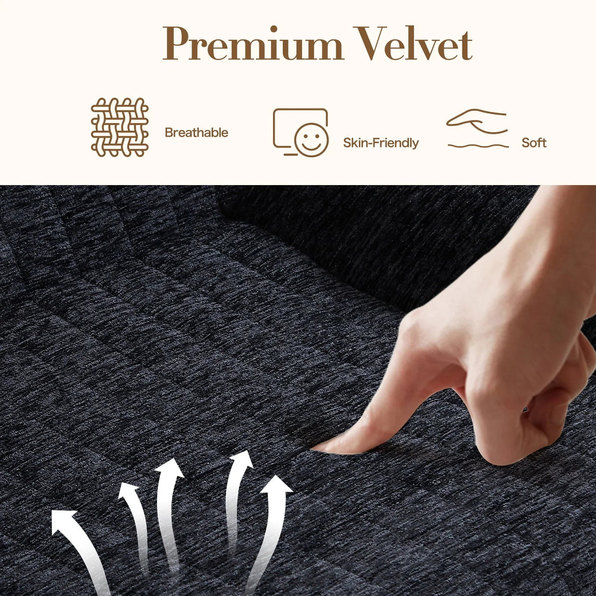 Bean Bag Chair With Armrests Oversized Comfy Beanbag Lounge Lazy Floor Sofa Accent Chair For Living Room - Black - Furniture Home Direct