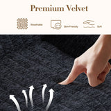 Bean Bag Chair With Armrests Oversized Comfy Beanbag Lounge Lazy Floor Sofa Accent Chair For Living Room - Black - Furniture Home Direct