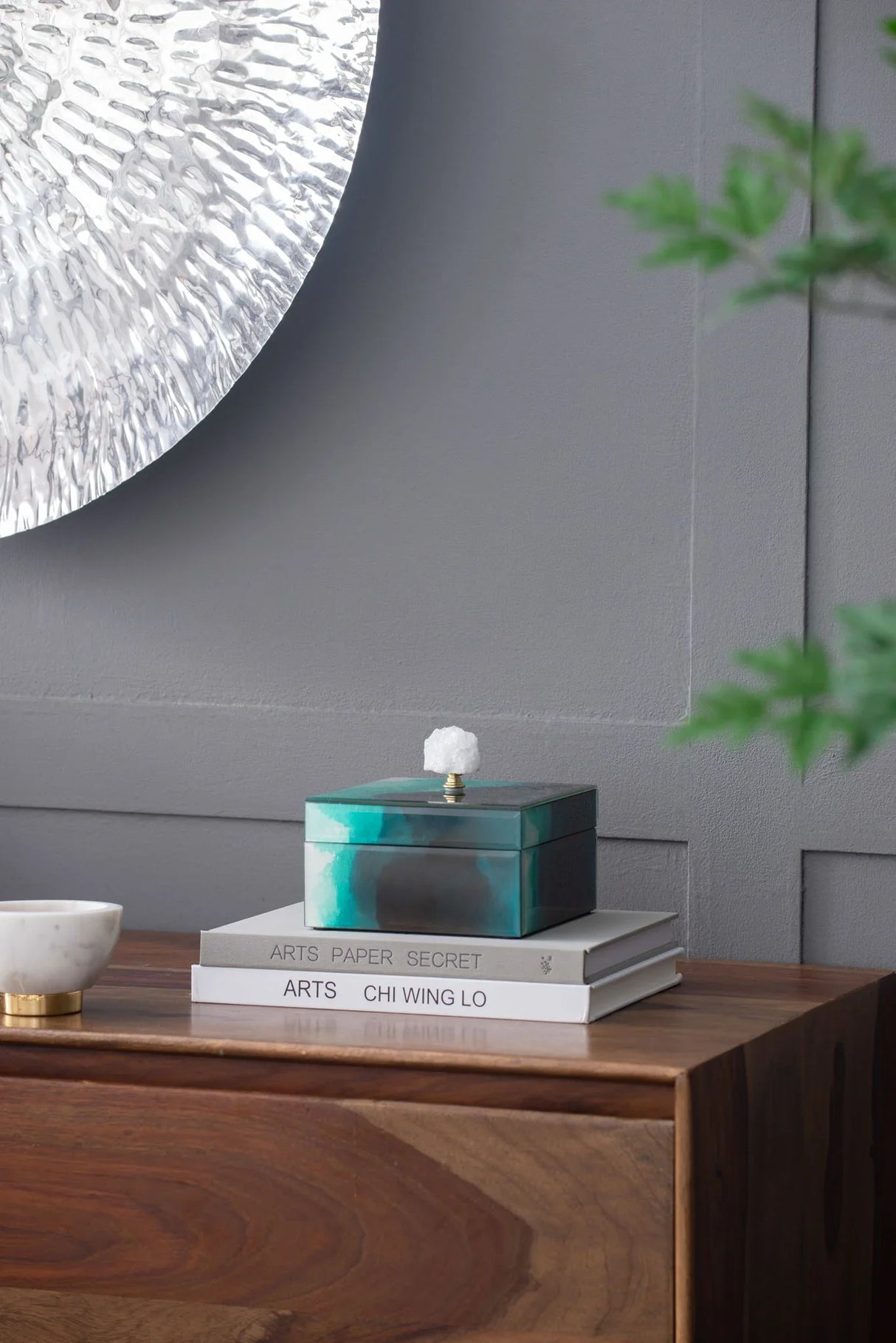 Bethany - Aqua Jewelry Box, Stackable Decorative Storage Boxes & Lids - Furniture Home Direct