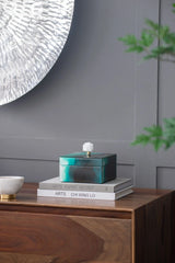 Bethany - Aqua Jewelry Box, Stackable Decorative Storage Boxes & Lids - Furniture Home Direct