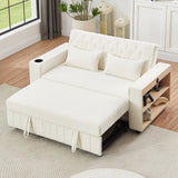 Pull-Out Sofa Bed Convertible Couch With Adjustable Backrest For Living Room - Furniture Home Direct