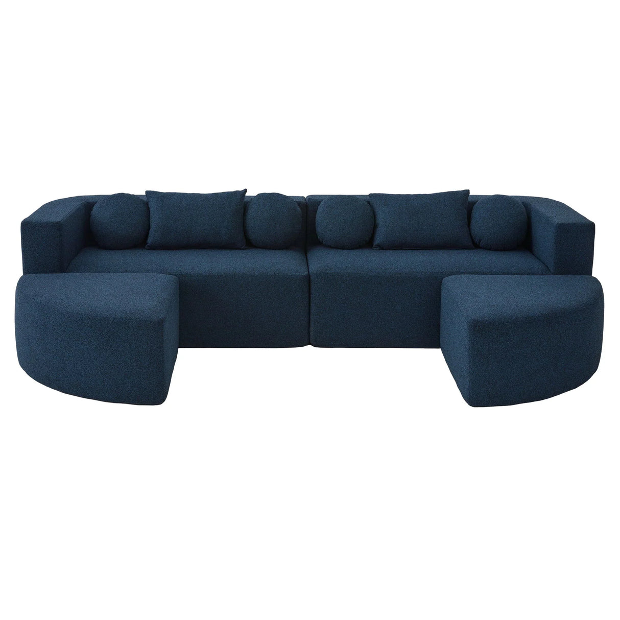 Boneless - Couch Modular Sectional Sofa With Deep Seating And Curved Design - Furniture Home Direct