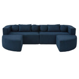 Boneless - Couch Modular Sectional Sofa With Deep Seating And Curved Design - Furniture Home Direct