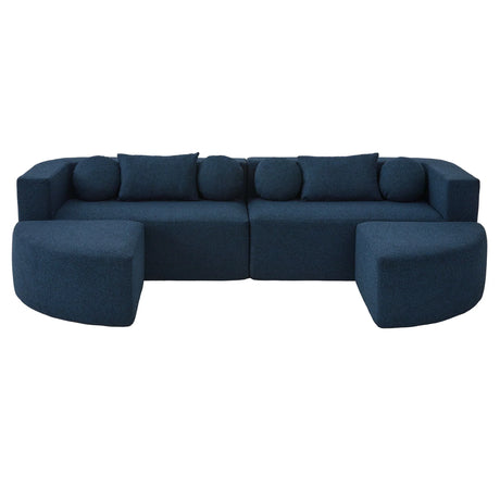 Boneless - Couch Modular Sectional Sofa With Deep Seating And Curved Design - Furniture Home Direct