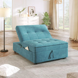 4 In 1 Sofa Bed, Multi Function Folding Ottoman Bed With Storage Pocket And USB Port For Small Room Apartment - Furniture Home Direct