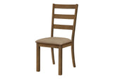 Dining Chair, Side, Upholstered For Dining Room, Transitional (Set of 2) - Beige - Furniture Home Direct
