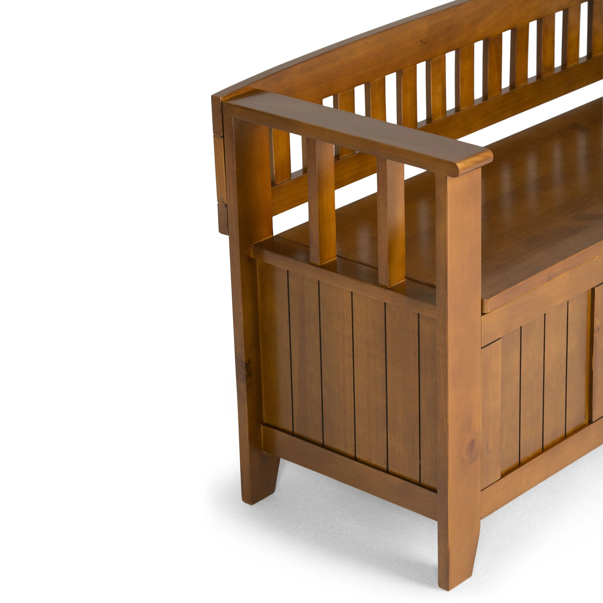 Acadian - Entryway Storage Bench, Handcrafted - Furniture Home Direct