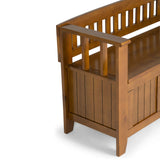 Acadian - Entryway Storage Bench, Handcrafted - Furniture Home Direct