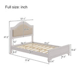 3 Piece Bedroom Set Full Size (Upholstered Headboard and 2 Nightstands) - Furniture Home Direct