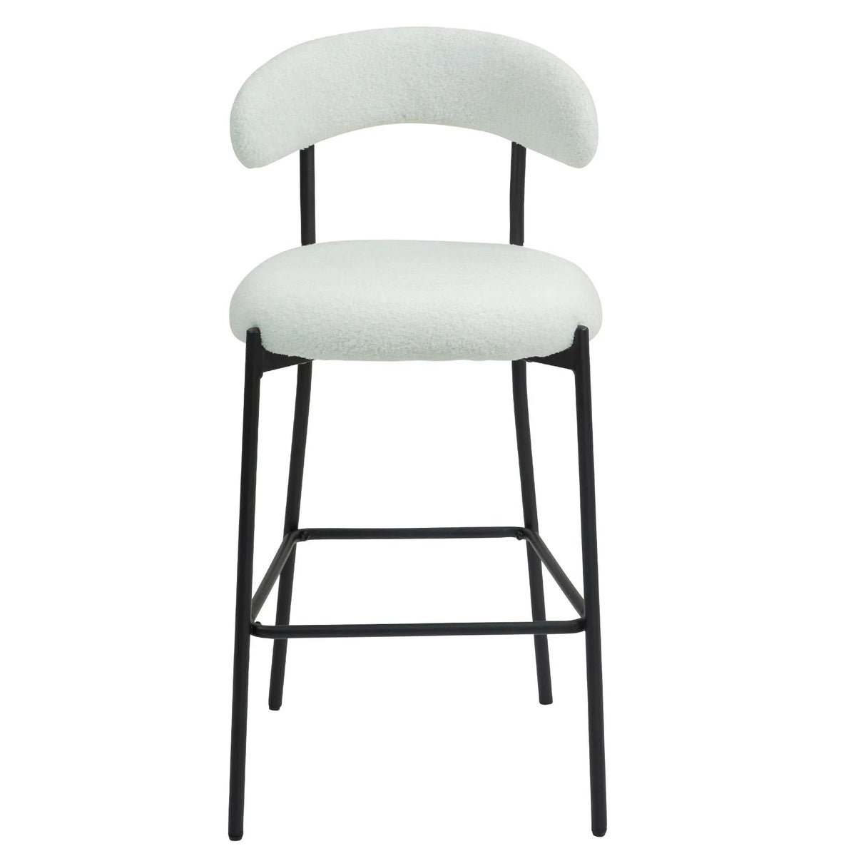Counter Height Bar Stools With Powder Coating Base And Footrest - Furniture Home Direct