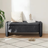 Ottoman Oval Storage Bench, 3D Lamb Fleece Bench With Large Storage Space For The Living Room, Entryway And Bedroom - Furniture Home Direct