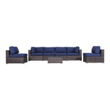 Seating Set With Cushions Handcrafted Wicker Design - Furniture Home Direct