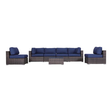 Seating Set With Cushions Handcrafted Wicker Design - Furniture Home Direct