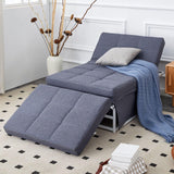 Modern Convertible Sofa Bed 4 In 1 Folding Ottoman Sleeper With Adjustable Backrest - Furniture Home Direct