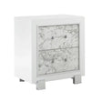 Skye - Marble Nightstand - White - Furniture Home Direct