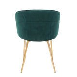 Lindsey - Contemporary Chair - Gold / Green - Furniture Home Direct