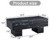 Modern Simple Marble Texture Coffee Table - Furniture Home Direct