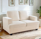 Modern Loveseat, Comfortable 2 Seater Couch With Deep Seating, Loose Back Cushions, Wide Arms - Furniture Home Direct