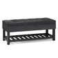 Cosmopolitan - Storage Ottoman Bench With Open Bottom - Furniture Home Direct