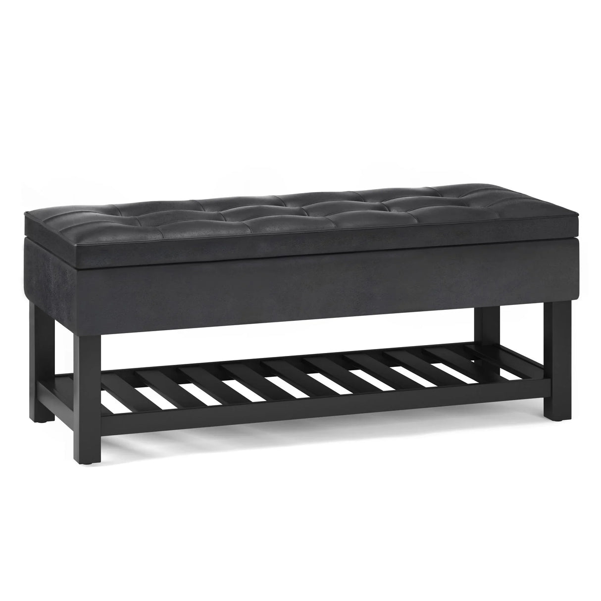 Cosmopolitan - Storage Ottoman Bench With Open Bottom - Furniture Home Direct