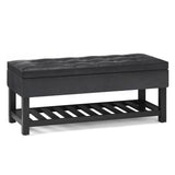Cosmopolitan - Storage Ottoman Bench With Open Bottom - Furniture Home Direct