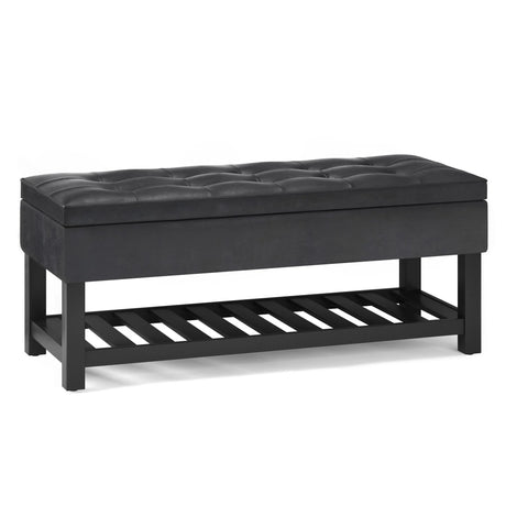Cosmopolitan - Storage Ottoman Bench With Open Bottom - Furniture Home Direct