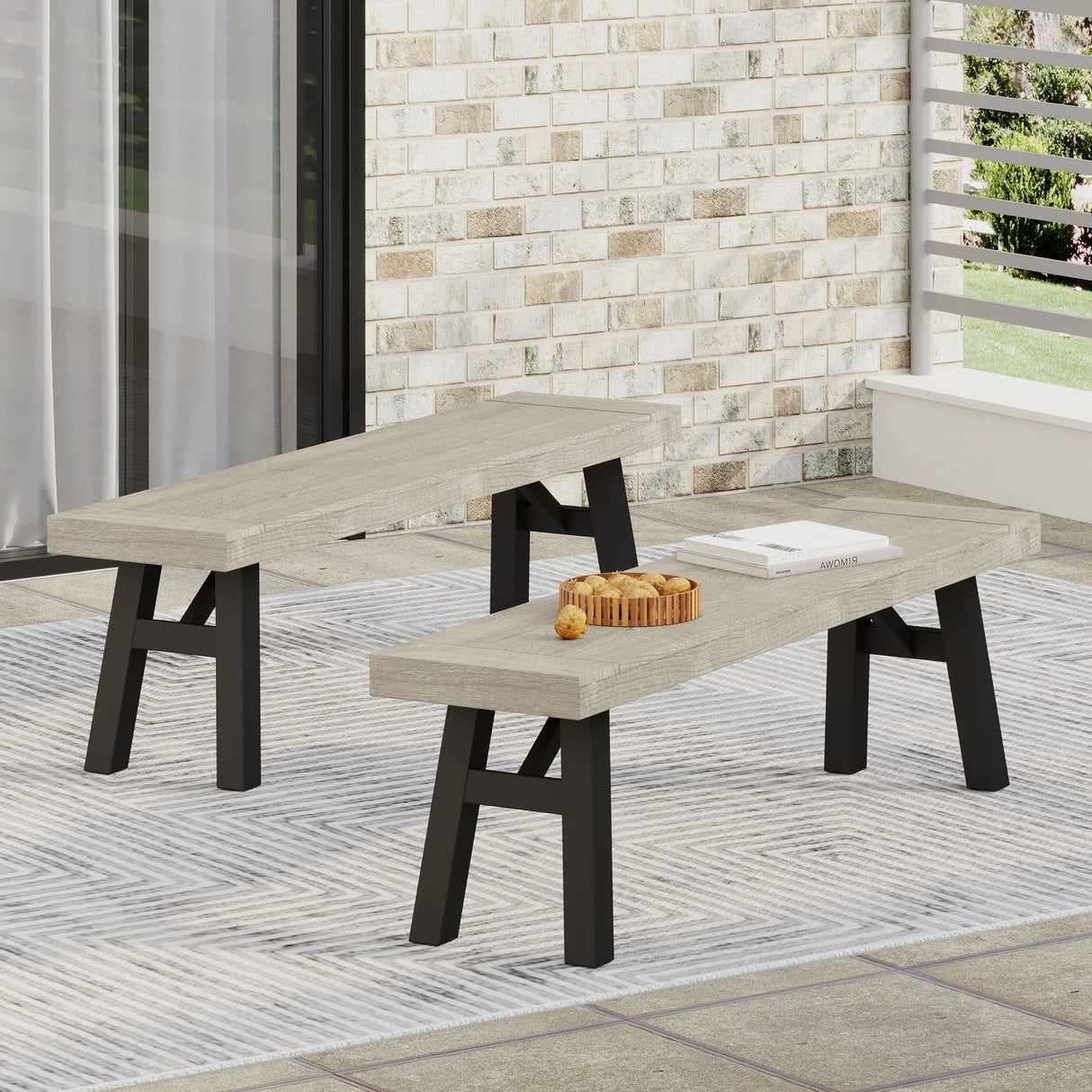 Bettina - Bench - Gray