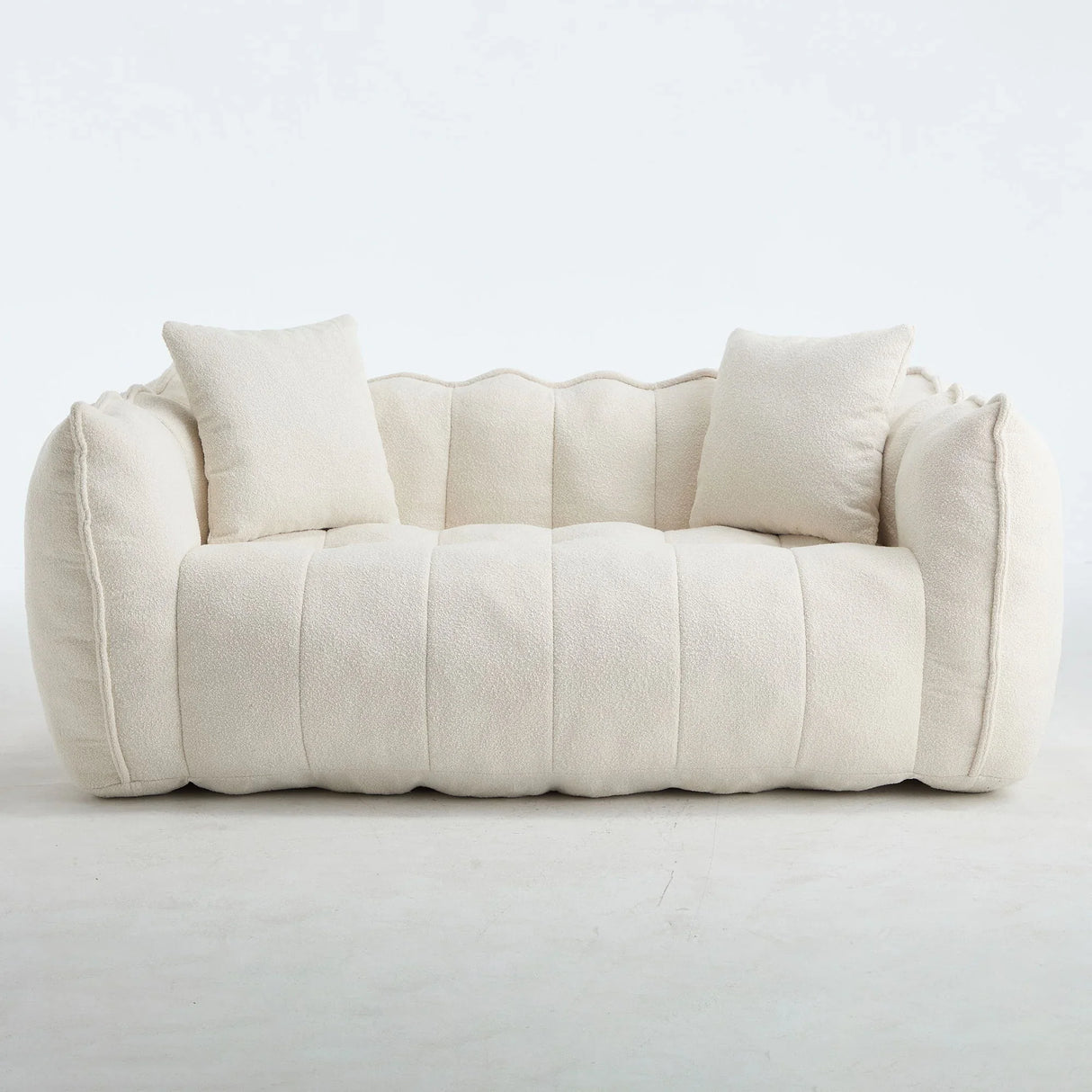 Cozy Beanbag Chair With High Resilience Foam Core For 2 - Furniture Home Direct