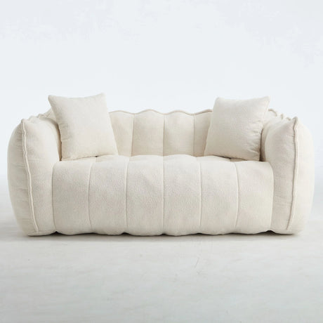 Cozy Beanbag Chair With High Resilience Foam Core For 2 - Furniture Home Direct