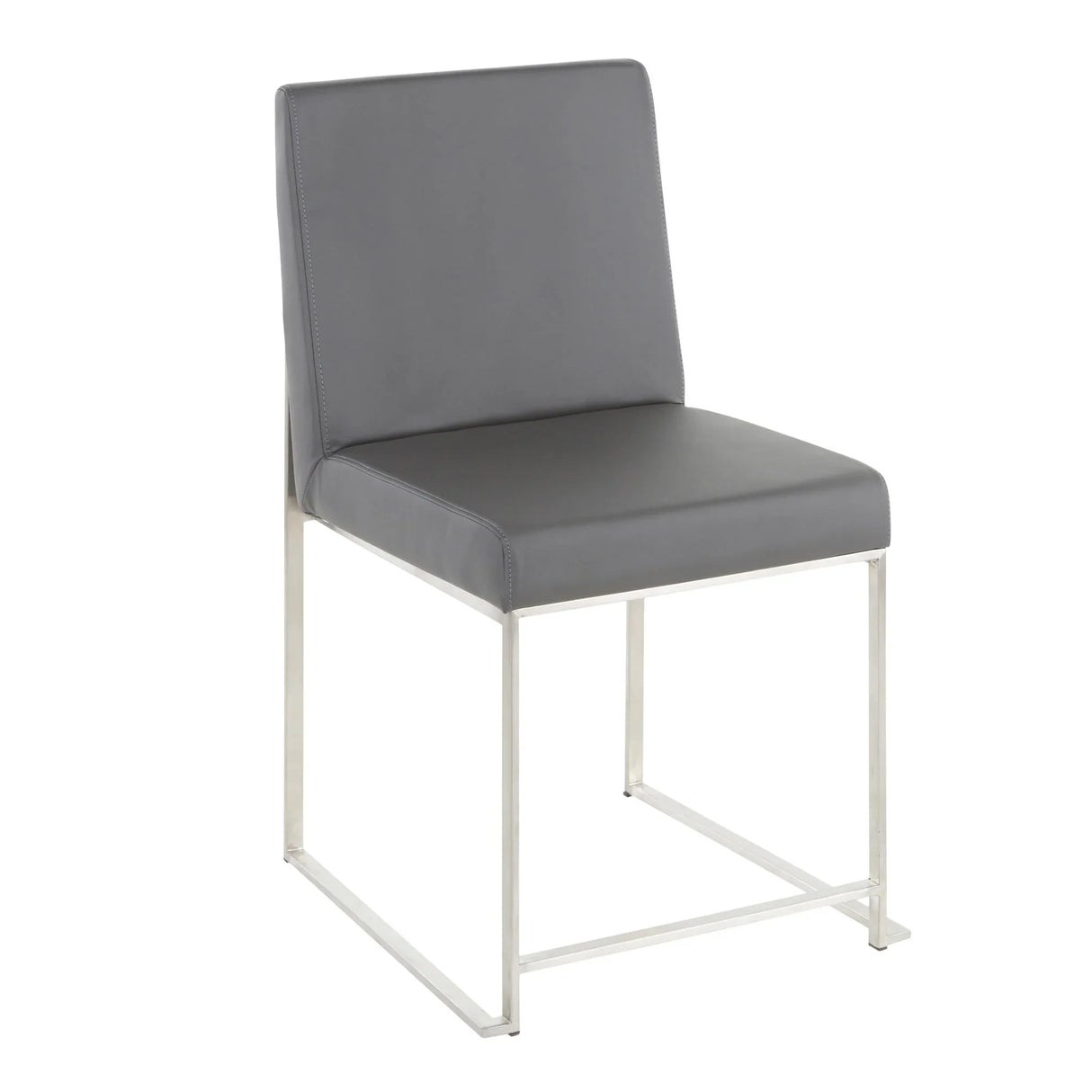 Fuji - High Back Contemporary Dining Set, Glass 5 Piece - Furniture Home Direct