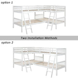 L Shaped Bunk Bed With Ladder - Furniture Home Direct