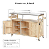 K&K Outdoor Kitchen Island & Storage Cabinet - Furniture Home Direct