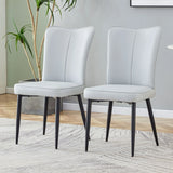 Modern Minimalist Dining Chairs (Set of 2) - Furniture Home Direct