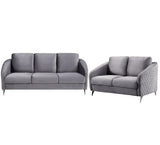 Sofia - Velvet Fabric Living Room Set - Furniture Home Direct