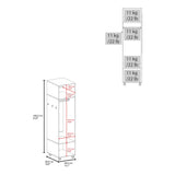 Wardrobe With Mirror and Hanging Rod on Casters Black - Furniture Home Direct