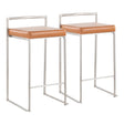 Fuji - Contemporary Elegant Stackable Counter Stool Set - Furniture Home Direct