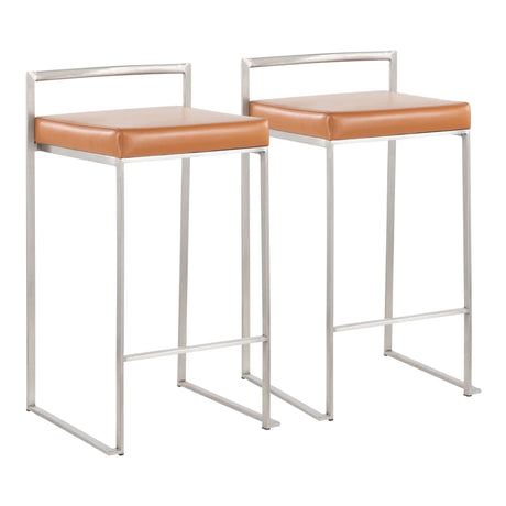Fuji - Contemporary Elegant Stackable Counter Stool Set - Furniture Home Direct