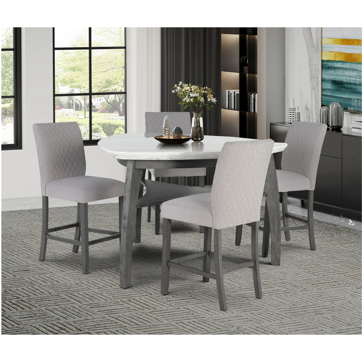 Jasmine - Barstool (Set of 2) - Gray - Furniture Home Direct