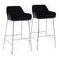Daniella - Contemporary Fixed Height Bar Stool (Set of 2) - Furniture Home Direct