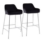Daniella - Contemporary Fixed Height Bar Stool (Set of 2) - Furniture Home Direct