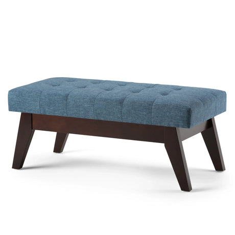 Draper - Upholstered Mid Century Tufted Ottoman Bench - Furniture Home Direct