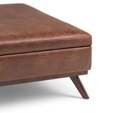 Owen - Multifunctional Square Coffee Table Storage Ottoman - Furniture Home Direct