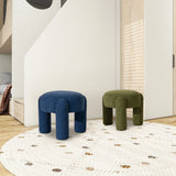 Hugo - Round Fully Upholstered Ottoman - Furniture Home Direct