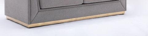 Valin - Linen Sofa For Living Room - Gray - Furniture Home Direct