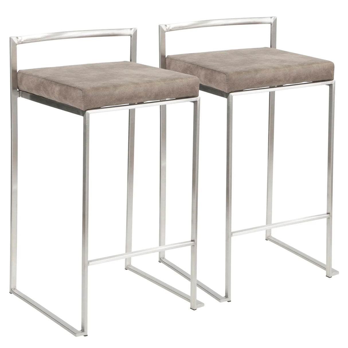 Fuji - Contemporary Elegant Stackable Counter Stool Set - Furniture Home Direct