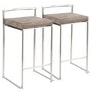Fuji - Contemporary Elegant Stackable Counter Stool Set - Furniture Home Direct