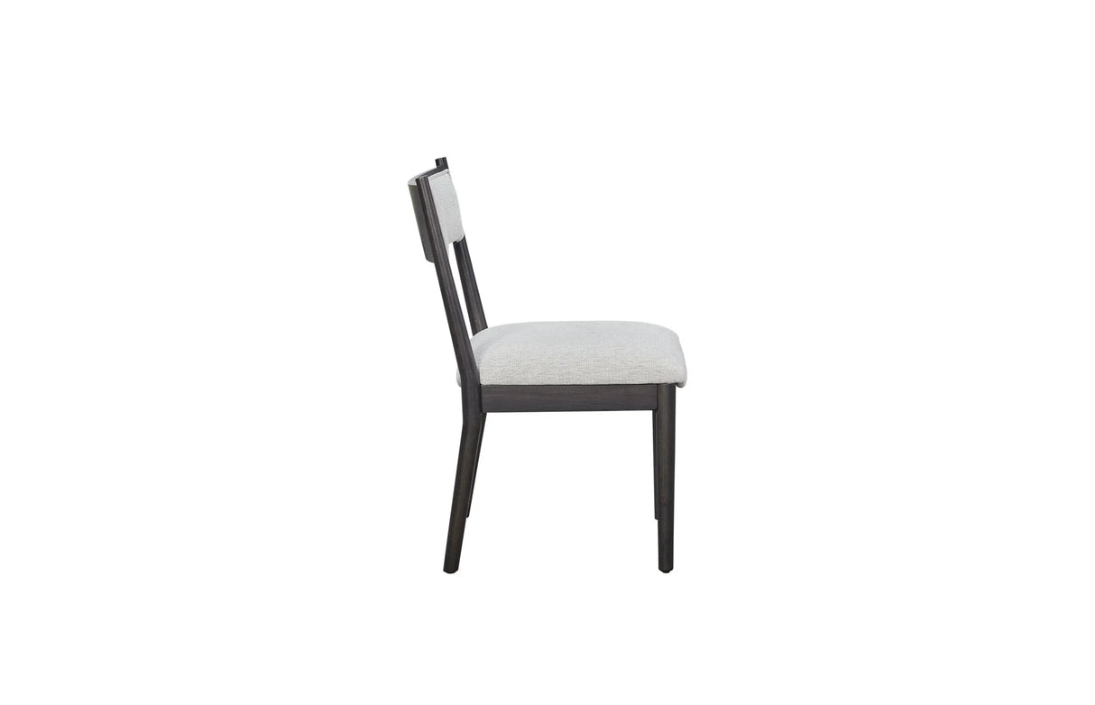 Comfortable Upholstery Cresent Chair (Set of 2) - Peppercorn - Furniture Home Direct